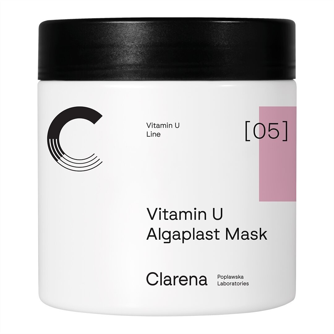 CLARENA VITAMIN U ALGAPLAST MASK alginatinė kaukė jautriai ir į raudonį linkusiai odai, 145 g CLARENA VITAMIN U ALGAPLAST MASK alginatinė kaukė jautriai ir į raudonį linkusiai odai, 145 g