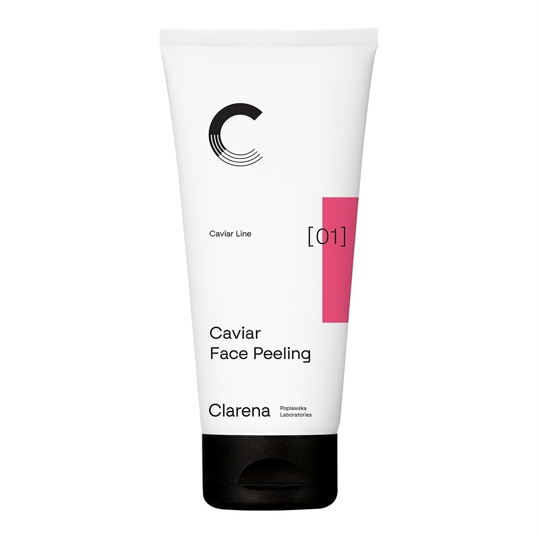 CLARENA CAVIAR FACE PEELING enziminis pilingas brandžiai odai su ikrų ekstraktu, 200 ml