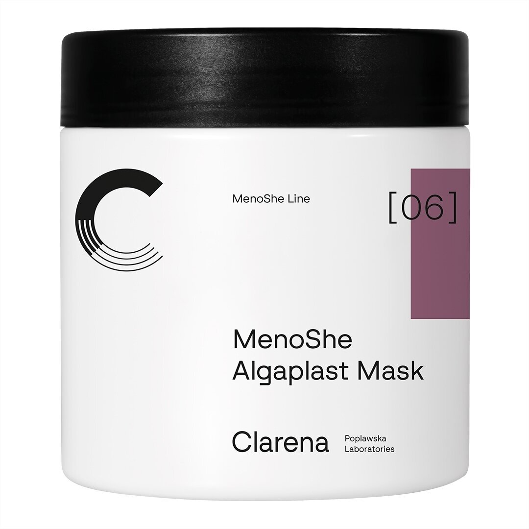 CLARENA MENOSHE ALGAPLAST MASK alginatinė kaukė brandžiai odai menopauzės laikotarpiu, 145 g