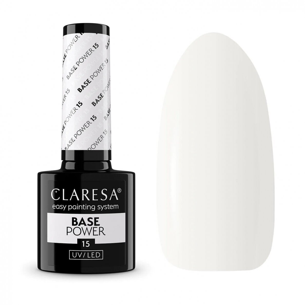 CLARESA hibridinė gelinio lakavimo bazė POWER BASE 15, 5 g. CLARESA hibridinė gelinio lakavimo bazė POWER BASE 15, 5 g.