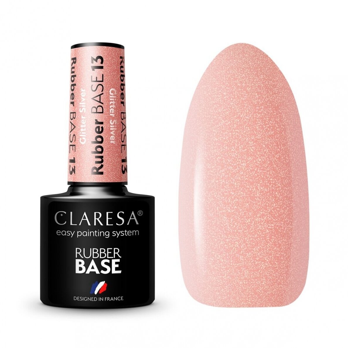 CLARESA hybrid rubber gel polish base RUBBER BASE 13, 5g. CLARESA hybrid rubber gel polish base RUBBER BASE 13, 5g.