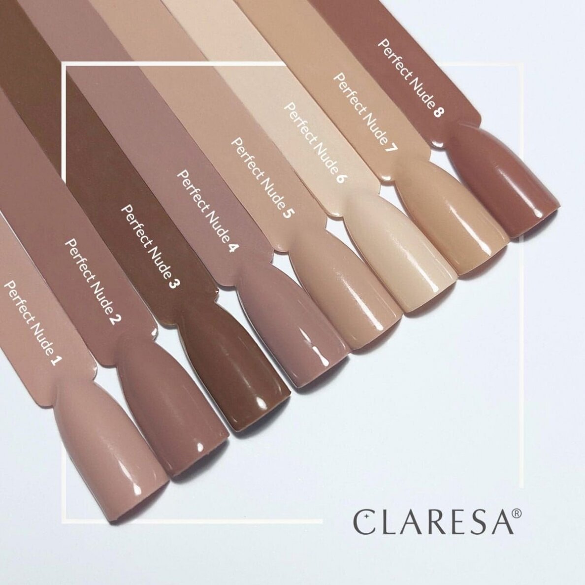 CLARESA ilgalaikis hibridinis nagų lakas PERFECT NUDE 8, 5g. 1