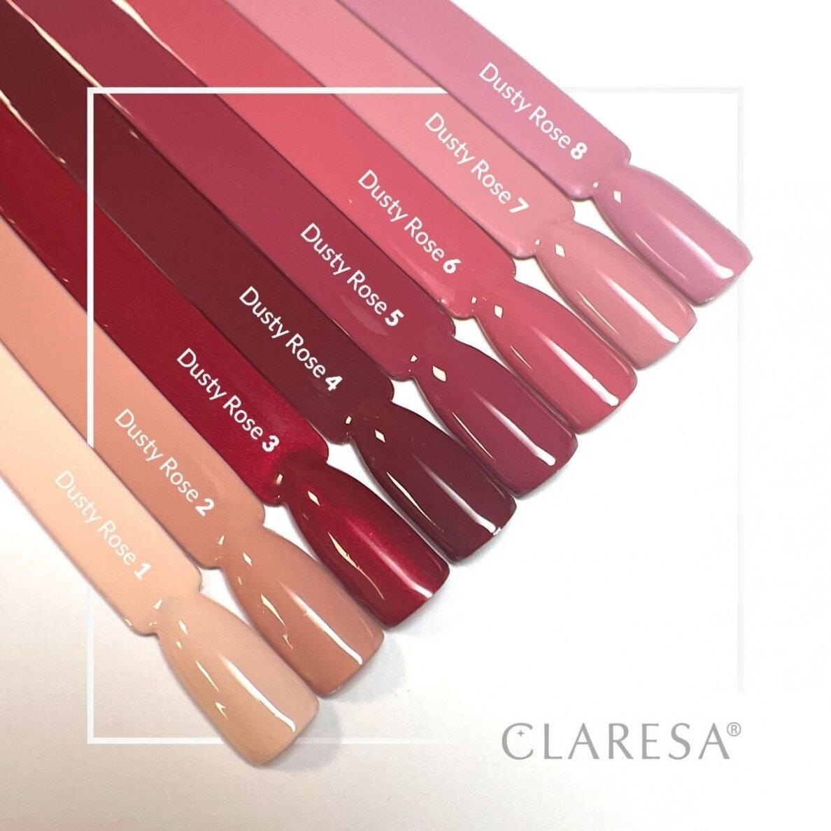 CLARESA long lasting hybrid gel polish DUSTY ROSE 1, 5 g. 1 CLARESA long lasting hybrid gel polish DUSTY ROSE 1, 5 g. 1