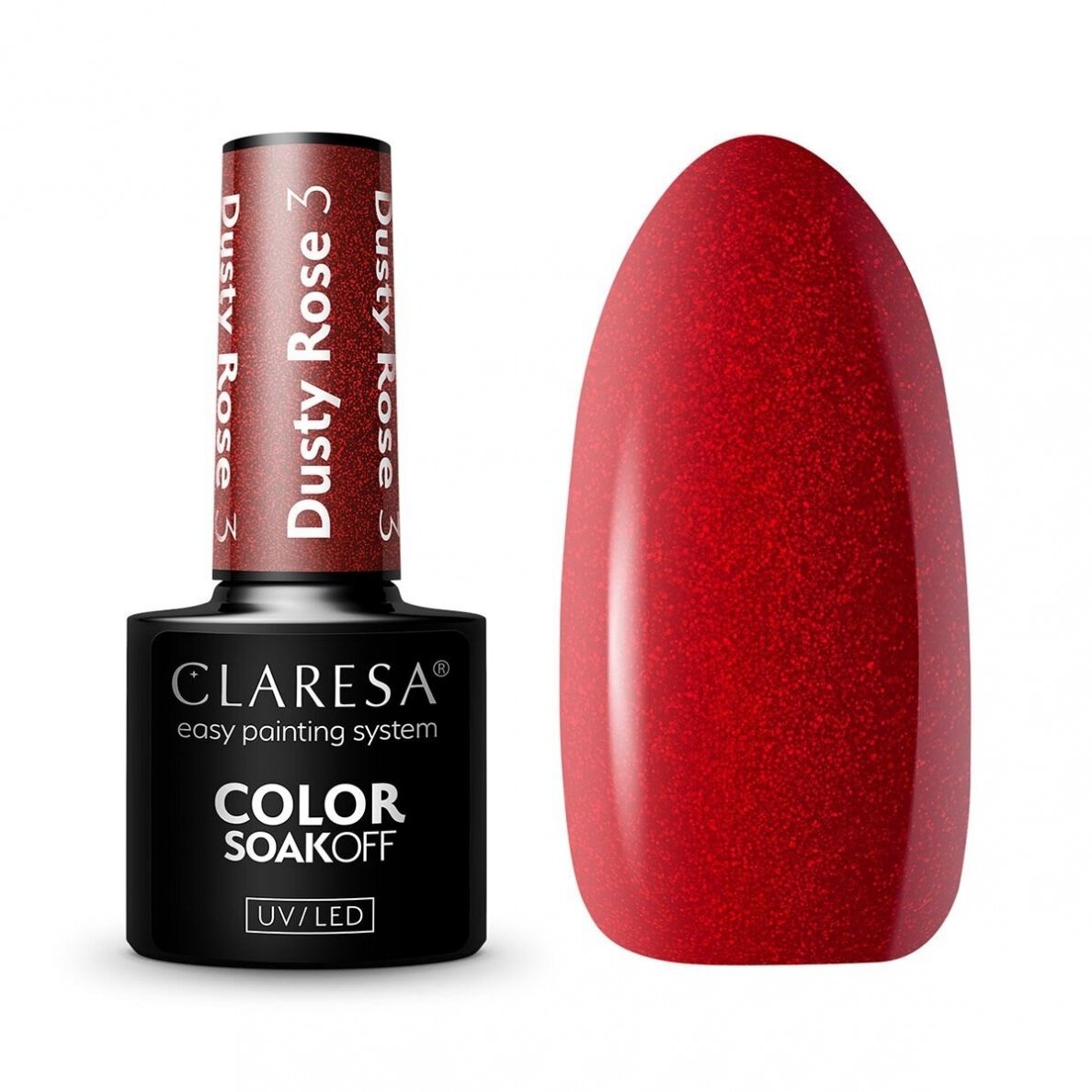 CLARESA long lasting hybrid gel polish DUSTY ROSE 3. 5g. CLARESA long lasting hybrid gel polish DUSTY ROSE 3. 5g.