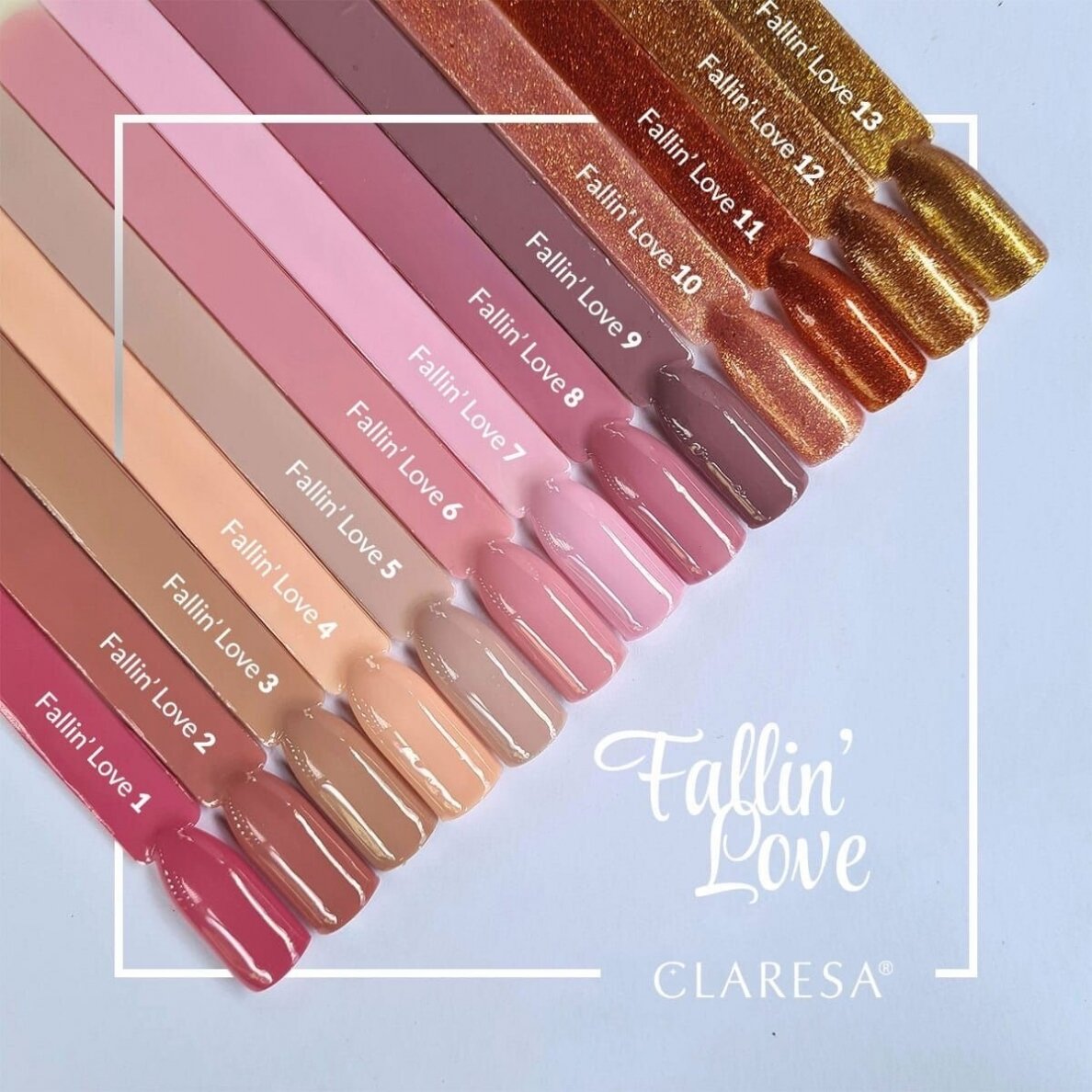 CLARESA long lasting hybrid gel polish FALLIN"LOVE 7, 5g. 1 CLARESA long lasting hybrid gel polish FALLIN"LOVE 7, 5g. 1