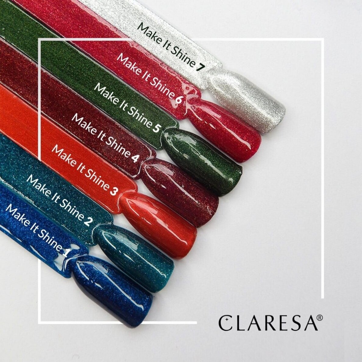 CLARESA long lasting hybrid gel polish Make It Shine! 1, 5g. 1 CLARESA long lasting hybrid gel polish Make It Shine! 1, 5g. 1