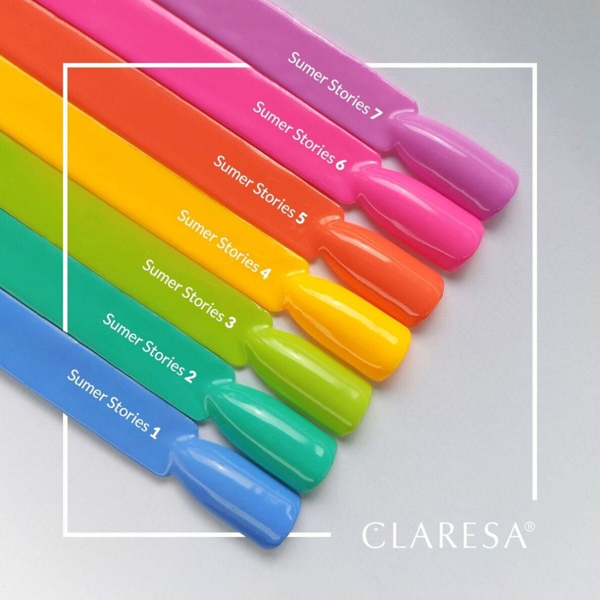 CLARESA long-lasting hybrid nail polish SUMMER STORIES 6, 5g. 2 CLARESA long-lasting hybrid nail polish SUMMER STORIES 6, 5g. 2