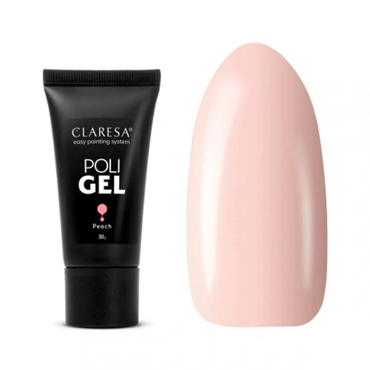 CLARESA POLI GEL Полигель для наращивания ногтей персиковый цвет PEACH, 30 g. CLARESA POLI GEL Полигель для наращивания ногтей персиковый цвет PEACH, 30 g.