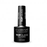 CLARESA hybrid top layer of nail polish TOP GLASS NO WIPE 5 g