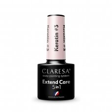 CLARESA hybrid gel polishing base Extend Care 5 in 1 KERATIN #3, 5 g.