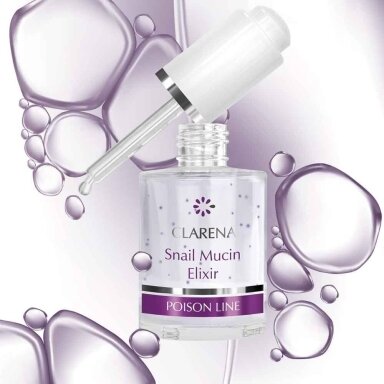 CLARENA POISON LINE SNAIL MUCIN ELIXIR elixir with snail mucin, 30 ml CLARENA POISON LINE SNAIL MUCIN ELIXIR elixir with snail mucin, 30 ml