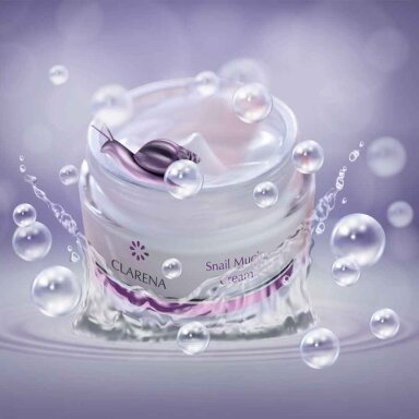 CLARENA POISON LINE SNAIL MUCIN CREAM light cream with snail mucin, 50 ml CLARENA POISON LINE SNAIL MUCIN CREAM light cream with snail mucin, 50 ml