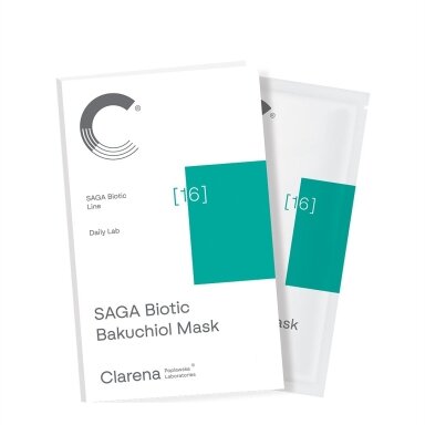 CLARENA SAGA BIOTIC BAKUCHIOL MASK Очищающая и матирующая маска для лица с бакучиолом, 5 мл. CLARENA SAGA BIOTIC BAKUCHIOL MASK Очищающая и матирующая маска для лица с бакучиолом, 5 мл.