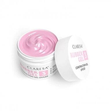 CLARESA gel polish base RUBBER GEL 3, 12 g CLARESA gel polish base RUBBER GEL 3, 12 g