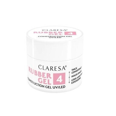 CLARESA gel polish base RUBBER GEL 4, 12 g
