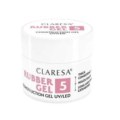 CLARESA gel polish base RUBBER GEL 5, 12 g CLARESA gel polish base RUBBER GEL 5, 12 g