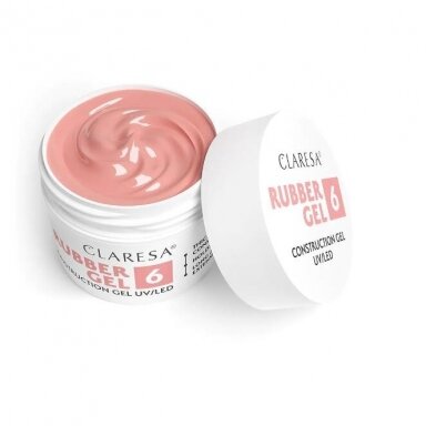 CLARESA gel polish base RUBBER GEL 6, 12 g CLARESA gel polish base RUBBER GEL 6, 12 g