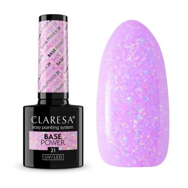 CLARESA hybrid gel polish base POWER BASE 21, 5 g. CLARESA hybrid gel polish base POWER BASE 21, 5 g.