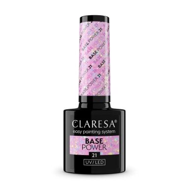 CLARESA hybrid gel polish base POWER BASE 21, 5 g. CLARESA hybrid gel polish base POWER BASE 21, 5 g.