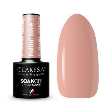 CLARESA long lasting hybrid gel polish FALLIN"LOVE 3, 5g. CLARESA long lasting hybrid gel polish FALLIN"LOVE 3, 5g.