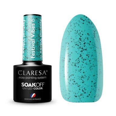 CLARESA long lasting hybrid gel polish FESTIVAL VIBES 6, 5g. CLARESA long lasting hybrid gel polish FESTIVAL VIBES 6, 5g.