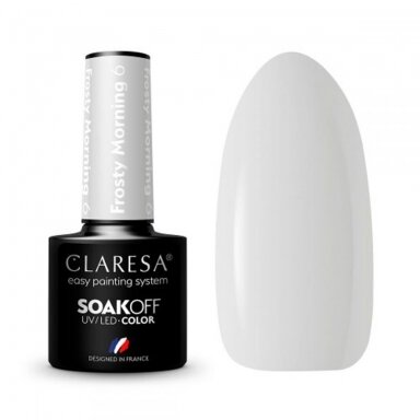 CLARESA long lasting hybrid gel polish Frosty Morning 6, 5g. CLARESA long lasting hybrid gel polish Frosty Morning 6, 5g.