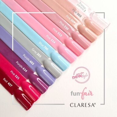 CLARESA long lasting hybrid gel polish PINK 513, 5g. CLARESA long lasting hybrid gel polish PINK 513, 5g.