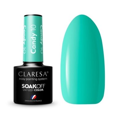 CLARESA long lasting hybrid gel polish CANDY 10, 5g. CLARESA long lasting hybrid gel polish CANDY 10, 5g.