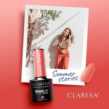 CLARESA ilgalaikis hibridinis nagų lakas SUMMER STORIES 5, 5g. CLARESA ilgalaikis hibridinis nagų lakas SUMMER STORIES 5, 5g.