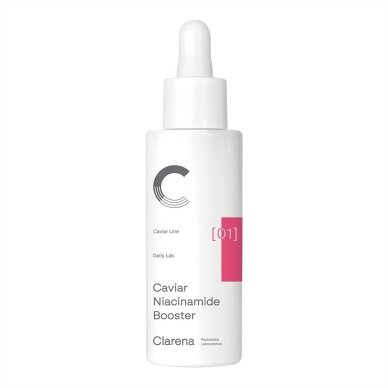 CLARENA CAVIAR NIACINAMIDE BOOSTER jauninamasis veido koncentratas su 5 % niacinamidu ir ikrų ekstraktu, 30 ml CLARENA CAVIAR NIACINAMIDE BOOSTER jauninamasis veido koncentratas su 5 % niacinamidu ir ikrų ekstraktu, 30 ml