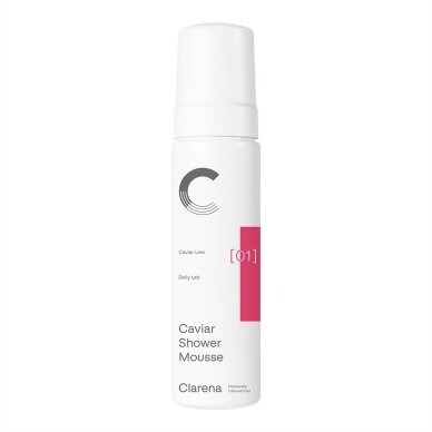 CLARENA CAVIAR SHOWER MOUSSE body wash foam with caviar extract, 200 ml CLARENA CAVIAR SHOWER MOUSSE body wash foam with caviar extract, 200 ml