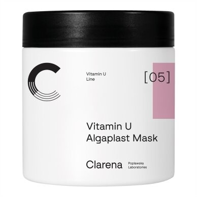 CLARENA VITAMIN U ALGAPLAST MASK alginatinė kaukė jautriai ir į raudonį linkusiai odai, 145 g CLARENA VITAMIN U ALGAPLAST MASK alginatinė kaukė jautriai ir į raudonį linkusiai odai, 145 g