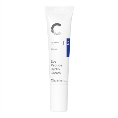 CLARENA EYE PEPTIDE HYDRO CREAM drėkinamasis paakių kremas su peptidais, 15 ml CLARENA EYE PEPTIDE HYDRO CREAM drėkinamasis paakių kremas su peptidais, 15 ml