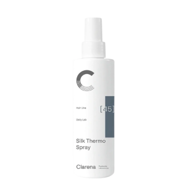 CLARENA SILKMTHERMO SPRAY apsauginis purškiklis plaukams su šilku, hialurono rūgštimi ir peptidais, 200 ml