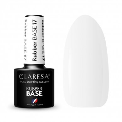 CLARESA hybrid rubber gel polish base RUBBER BASE 17, 5g.