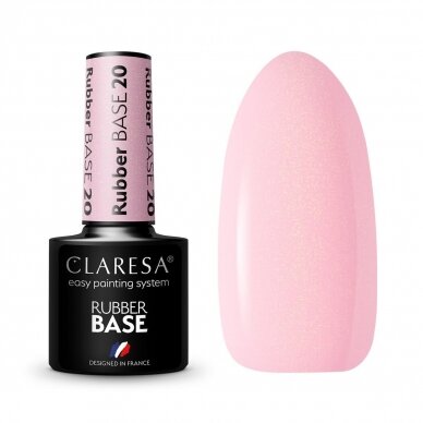 Гибридная каучуковая база для гель-лака CLARESA RUBBER BASE 20, 5г. Гибридная каучуковая база для гель-лака CLARESA RUBBER BASE 20, 5г.