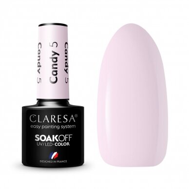 CLARESA long lasting hybrid gel polish CANDY 5, 5g.