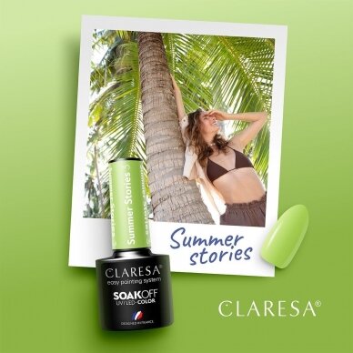 Стойкий гибридный лак для ногтей CLARESA SUMMER STORIES 3, 5г. 1 Стойкий гибридный лак для ногтей CLARESA SUMMER STORIES 3, 5г. 1