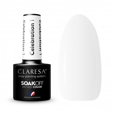 CLARESA long lasting hybrid gel polish CELEBRATION 1, 5g.