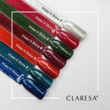 CLARESA long lasting hybrid gel polish Make It Shine! 1, 5g. 1 CLARESA long lasting hybrid gel polish Make It Shine! 1, 5g. 1