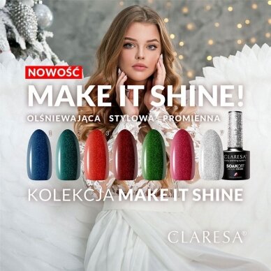 CLARESA long lasting hybrid gel polish Make It Shine! 1, 5g. 2