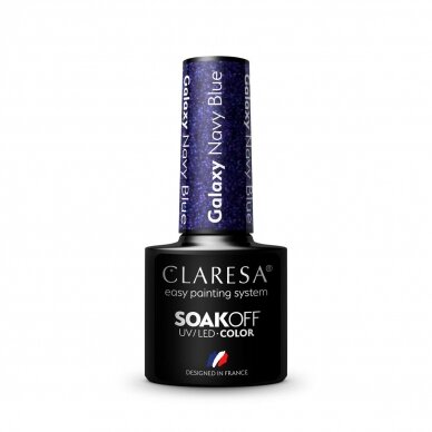 CLARESA long lasting hybrid gel polish Galaxy Navy Blue, 5g. 2