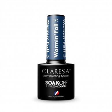 CLARESA long lasting hybrid gel polish WARMIN"FALL 3, 5g. 2