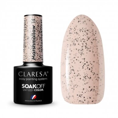 CLARESA long lasting hybrid gel polish MARSHMALLOW 11, 5g. CLARESA long lasting hybrid gel polish MARSHMALLOW 11, 5g.