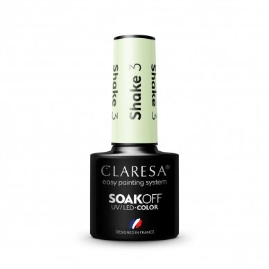 CLARESA long lasting hybrid gel polish SHAKE 3, 5g. 2 CLARESA long lasting hybrid gel polish SHAKE 3, 5g. 2