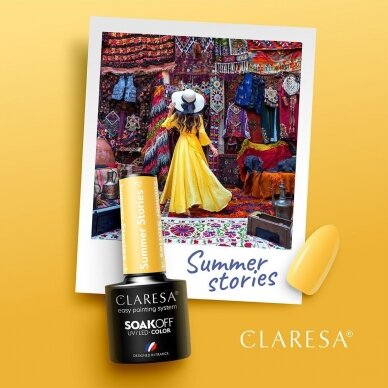 CLARESA long-lasting hybrid nail polish SUMMER STORIES 4, 5g. 1
