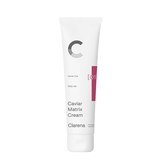 CLARENA CAVIAR MATRIX CREAM firming face cream with caviar extract and peptides for mature skin, 50 ml