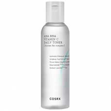 COSRX Refresh AHA BHA Vitamin C Daily Toner exfoliating face toner with vitamin C and AHA BHA acids, 150ml.