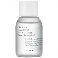 COSRX Refresh AHA BHA Vitamin C Daily Toner exfoliating facial toner with vitamin C and AHA BHA acids, 30ml.