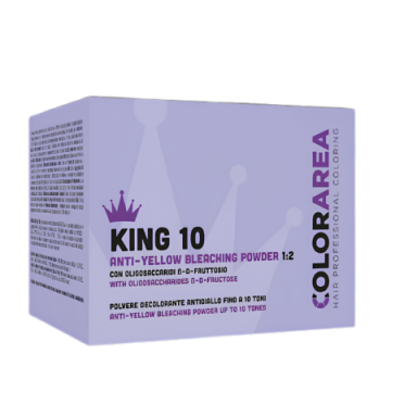 COLORAREA KING 10 plaukų šviesinimo milteliai, 500g COLORAREA KING 10 plaukų šviesinimo milteliai, 500g